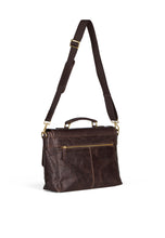 Load image into Gallery viewer, Leather Briefcase Bag James Dark Brown