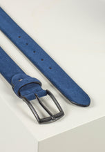 Load image into Gallery viewer, Howard Suede Belt Zack Blue - Howard London