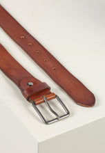 Load image into Gallery viewer, Leather Belt George Brown - Howard London