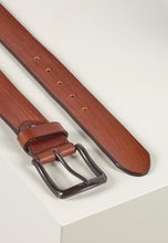 Load image into Gallery viewer, Howard Leather Belt Henric Brown - Howard London