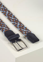 Load image into Gallery viewer, Braided Belt Marvin Blue Multicoloured