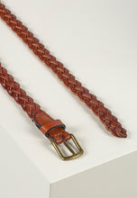 Load image into Gallery viewer, Braided Leather Belt William Light Brown