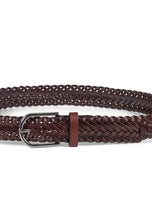 Load image into Gallery viewer, Braided Leather Belt Ruben Brown