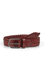 Load image into Gallery viewer, Braided Leather Belt Ruben Light Brown