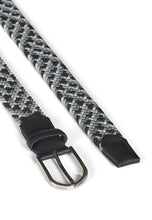 Load image into Gallery viewer, Howard Braided Stretch Belt Andy Black / Grey