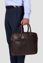 Load image into Gallery viewer, Laptop Business Bag Carter Dk Brown