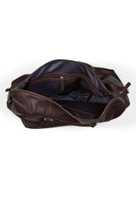 Load image into Gallery viewer, Weekend Bag Jacob Dark Brown - Howard London