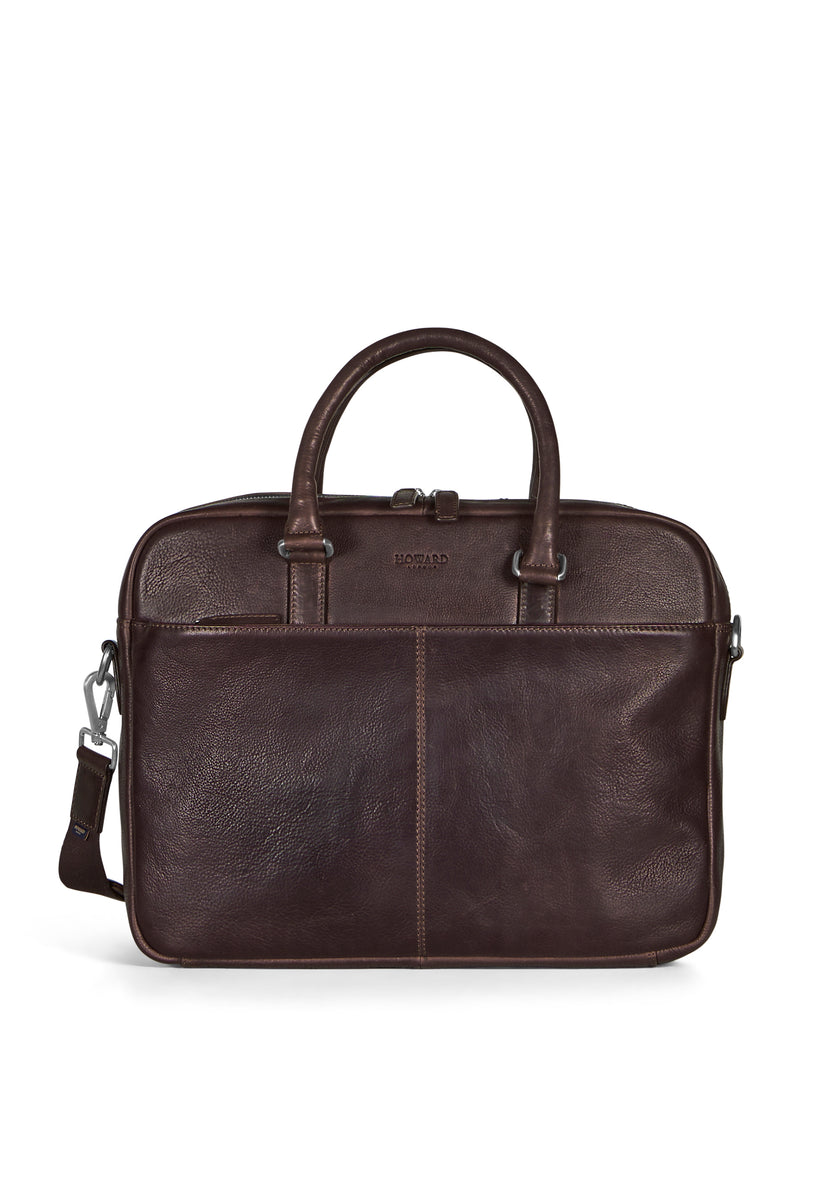 Laptop Bag Morris Dark Brown – Howard London