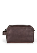 Load image into Gallery viewer, Toiletry Bag Ricky Dark Brown - Howard London