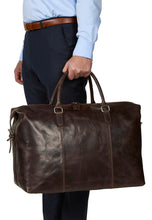 Load image into Gallery viewer, Weekend Bag Lawrence Dark Brown