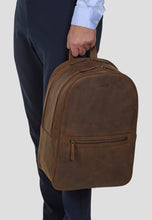 Load image into Gallery viewer, Backpack Leather Bag Cole Brown