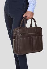 Load image into Gallery viewer, Laptop Bag Sam Dark Brown