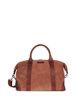 Load image into Gallery viewer, Weekend Bag Steven Suede Cognac Brown