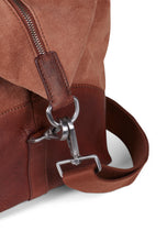 Load image into Gallery viewer, Weekend Bag Steven Suede Cognac Brown