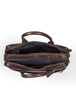 Load image into Gallery viewer, Laptop Bag Stanley Dark Brown