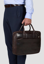 Load image into Gallery viewer, Laptop Bag Stanley Dark Brown