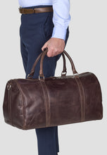 Load image into Gallery viewer, Weekend Bag Hunter Dark Brown