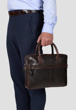Load image into Gallery viewer, Laptop Bag Evan Dark Brown