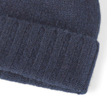 Load image into Gallery viewer, Howard Fred Cashmere Beanie Navy - Howard London