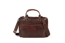 Load image into Gallery viewer, Laptop Bag Leopold Dark Brown - Howard London