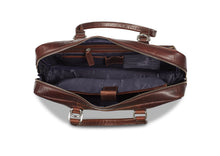 Load image into Gallery viewer, Laptop Bag Leopold Dark Brown - Howard London