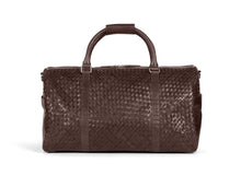 Load image into Gallery viewer, Braided Weekend Bag John Dark Brown