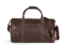 Load image into Gallery viewer, Braided Weekend Bag John Dark Brown