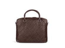 Load image into Gallery viewer, Braided Laptop Bag John Dark Brown