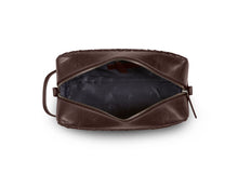 Load image into Gallery viewer, Braided Washbag John Dark Brown