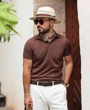 Load image into Gallery viewer, Suede Leather Belt Zack Dark Brown - Howard London