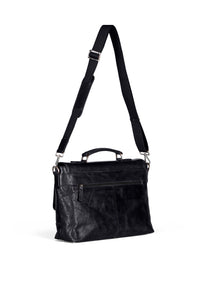 Leather Briefcase Bag James Black - Howard London