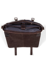 Load image into Gallery viewer, Leather Briefcase Bag James Dark Brown