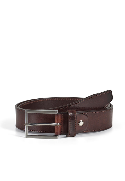 Leather Belt Matthew Dark Brown - Howard London