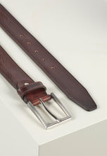 Load image into Gallery viewer, Leather Belt Matthew Dark Brown - Howard London