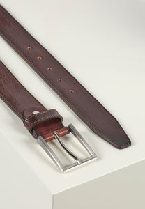 Leather Belt Matthew Dark Brown - Howard London