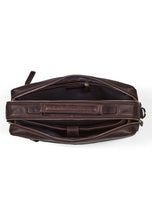 Load image into Gallery viewer, Briefcase Bag Damien Dark Brown - Howard London