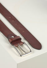 Load image into Gallery viewer, Leather Belt Roger Dark Brown