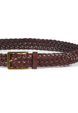 Load image into Gallery viewer, Braided Leather Belt Andrew Brown - Howard London