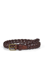Load image into Gallery viewer, Braided Leather Belt William Brown - Howard London
