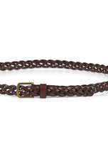 Load image into Gallery viewer, Braided Leather Belt William Brown - Howard London