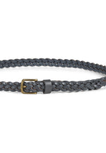 Load image into Gallery viewer, Braided Leather Belt William Grey