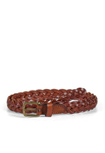 Load image into Gallery viewer, Braided Leather Belt William Light Brown