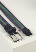 Load image into Gallery viewer, Braided Stretch Belt Blue / Green