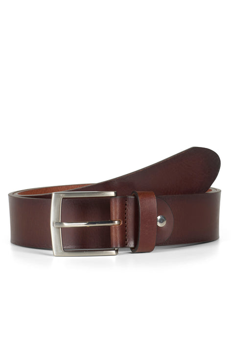 Howard Leather Belt Alexis Dark Brown