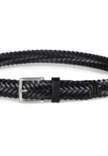 Load image into Gallery viewer, Braided Leather Belt Adwin Black