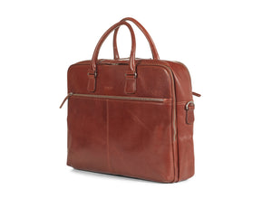 Howard Laptop Bag Maxwell Brown - Howard London