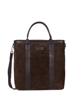 Load image into Gallery viewer, Brian Suede Tote Bag Chocolate
