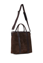 Load image into Gallery viewer, Brian Suede Tote Bag Chocolate
