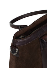 Load image into Gallery viewer, Brian Suede Tote Bag Chocolate