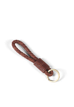 Load image into Gallery viewer, Braided Keyring Brown